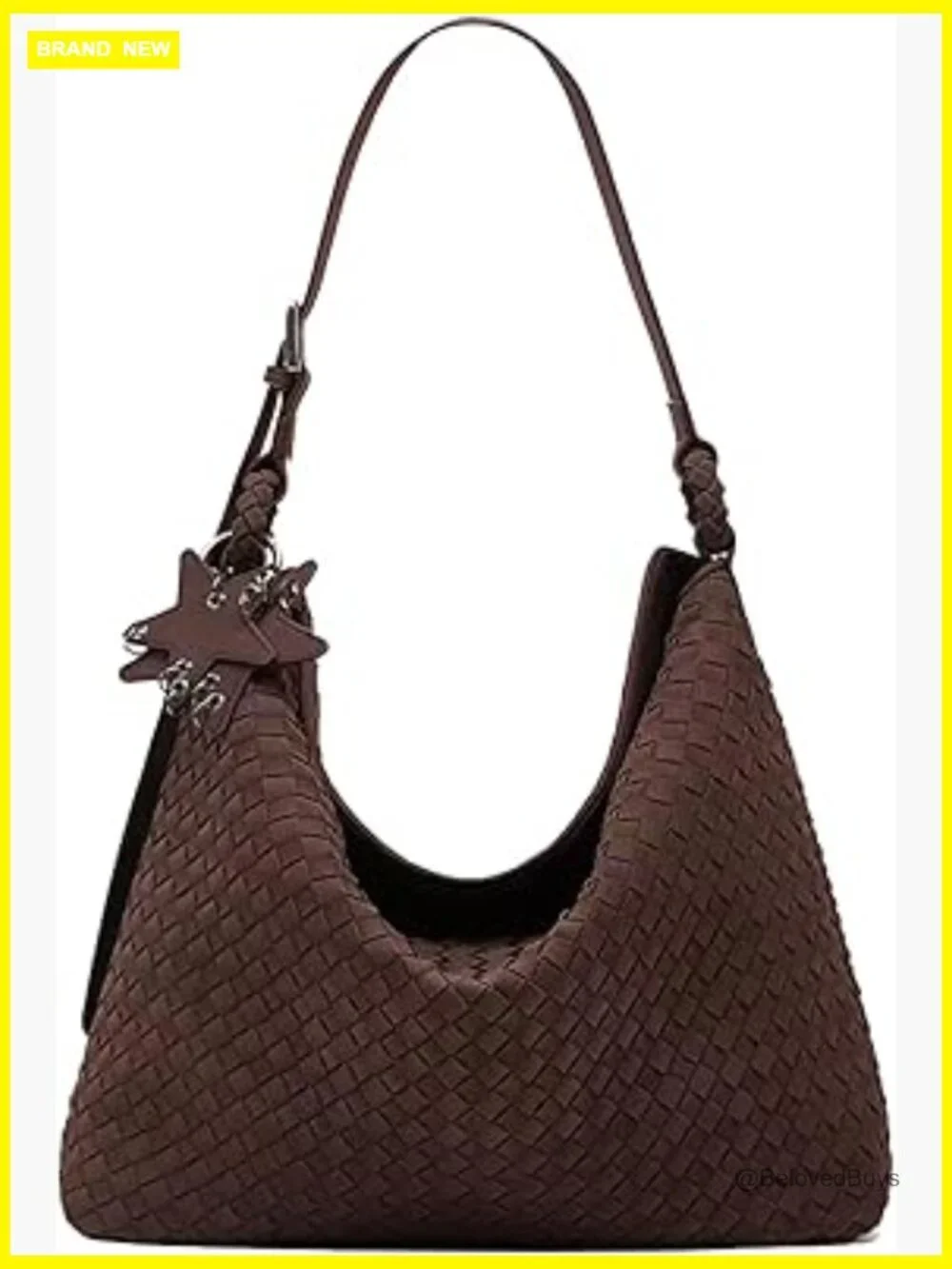 Slouchy Suede Hobo Bag - Top Handle Shoulder Crossbody Tote for Work Travel